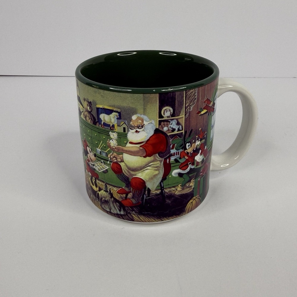 VTG Disney Christmas 1993 Santa's Workshop 10 Oz Mug Mickey Minnie Made In Japan